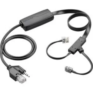 Image of Plantronics APC 43 Electronic Hook Switch Adapter Cable for Phones Black