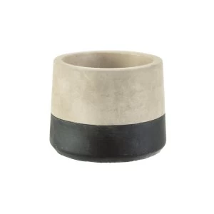 Image of Sass & Belle Mini Black Dip Cement Planter