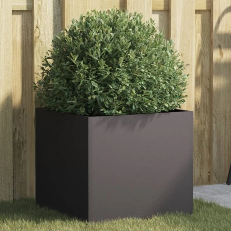 Image of VIDAXL Planter Black 42x40x39cm Steel vidaXL 8721012364059