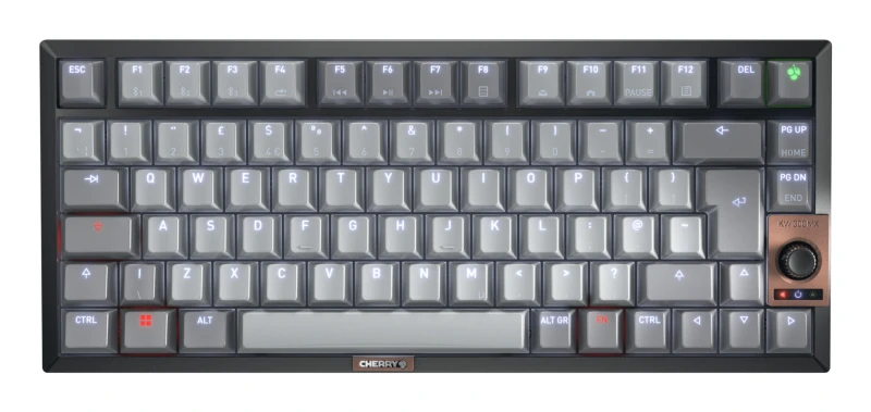 Image of Cherry CHERRY KW 300W MX keyboard Home USB + Bluetooth QWERTY UK English Black, Copper, Grey G80-3961HHAGB-2