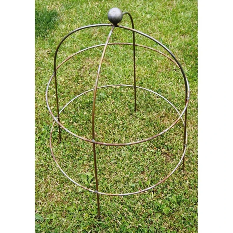 Image of Poppy Forge Bell Cloche 67 (The Plant Cage Support) (Pack of 2) - Steel - BM/RtR in Brown Brown Unisex