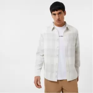 Image of Jack Wills Large Check Flannel Shirt - Grey