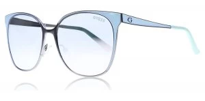 Image of Guess GU7458 Sunglasses Green / Gunmetal 09C 58mm