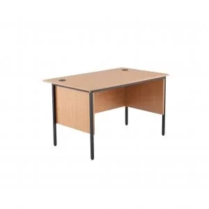 Image of Jemini 18 Oak 1228mm Desk with Modesty Panel KF839477 KF839477