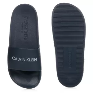 Image of Calvin Klein Boys Sliders - Navy, Size 4 Older
