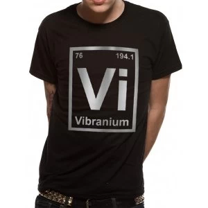 Image of Marvel Comics - Vibranium Mens Small T-Shirt - Black