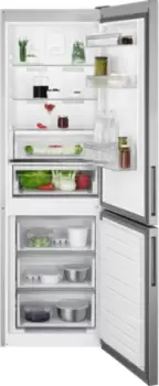 Image of AEG 6000 TwinTech RCB632E2MX 367L Frost Free Freestanding Fridge Freezer