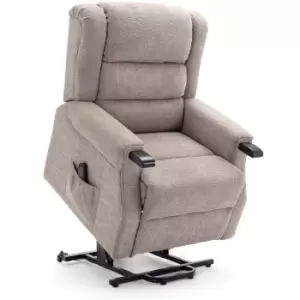Image of More4homes - ashfield electric fabric dual motor riser recliner lift mobility tilt chair mocha - Mocha