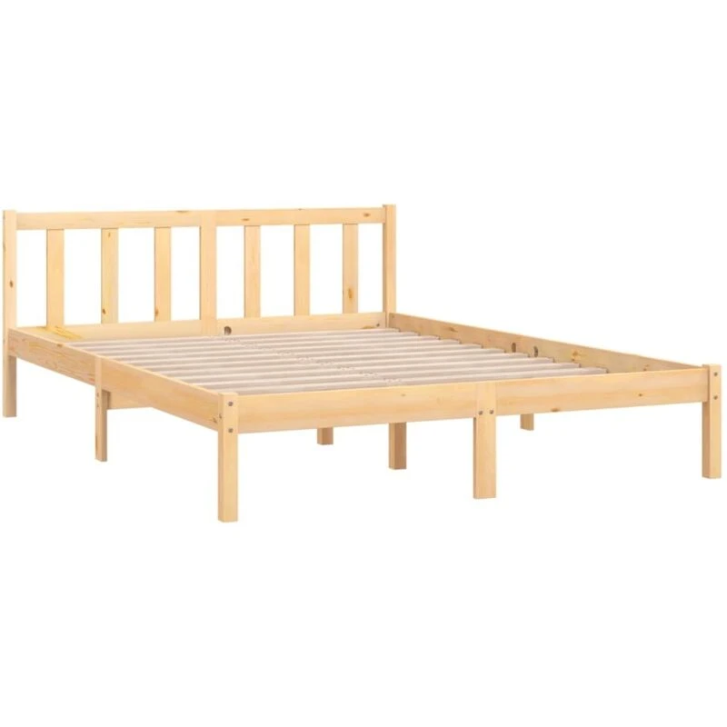 Image of VIDAXL 810077 Bed Frame without Mattress Solid Wood 120x200cm Vidaxl 8720286671542