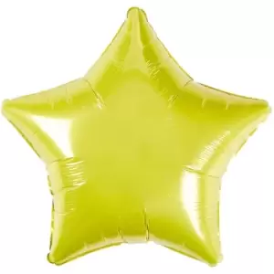 Image of Foil Star Balloon Party Decoration (Yellow)