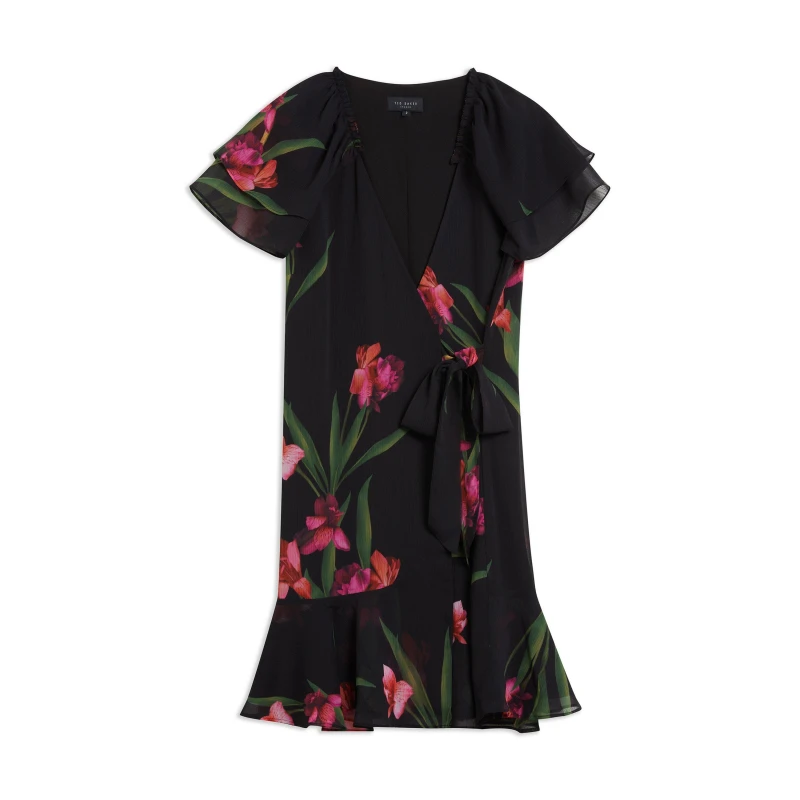 Image of Ted Baker Fasnia Mini Dress - Black 12