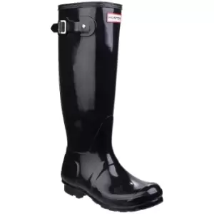 Image of Hunter Womens Original Tall Gloss Durable Wellington Boots UK Size 5 (EU 38)
