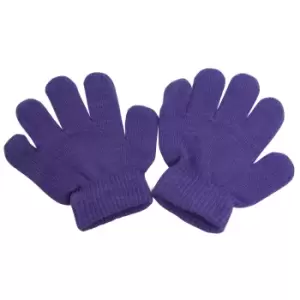 Image of Childrens/Kids Winter Magic Gloves (One Size) (Purple)
