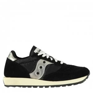 Image of Saucony Originals Jazz Original Vintage Trainers - Black/White