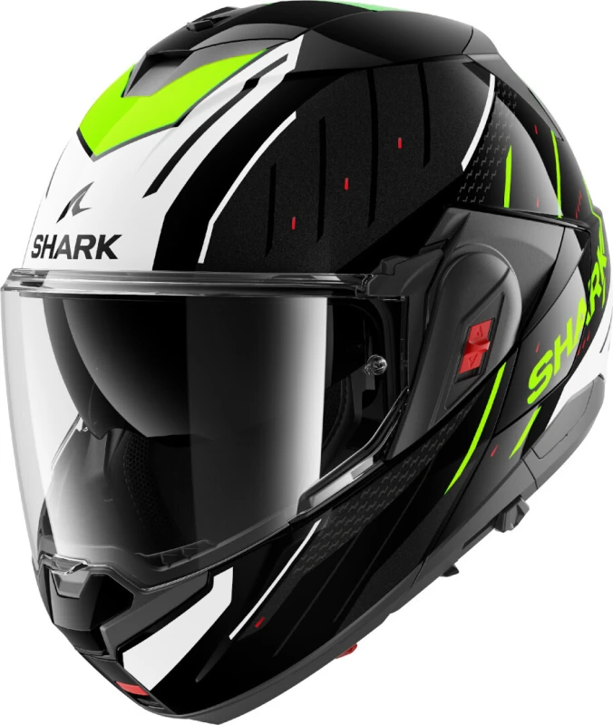 Image of Shark Oxo Rydger Helmet, black-white-yellow, Size XS for Men