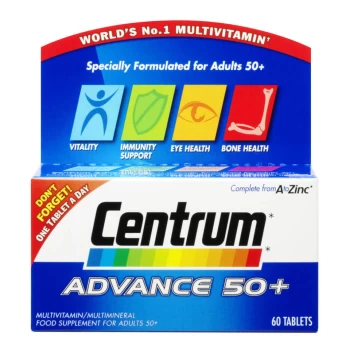 Image of Centrum Advance 50 Plus Multivitamin Tablets - (60 Tablets)
