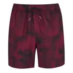 Image of Firetrap AOP Swim Shorts Mens - Black