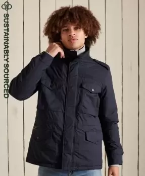 Image of Superdry Mens Military M-65 Jacket Blue / Navy Reverse Camo - Size: Xxl