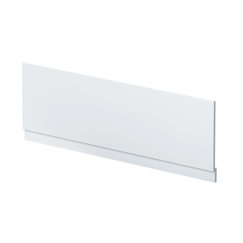 Image of Balterley Straight Reversible Bath Front Panel & Plinth - 1700mm - Satin White White unisex