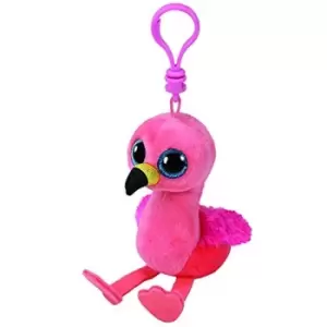 Image of T.y - ty Beanie Boo Key Clip - Gilda the Flamingo