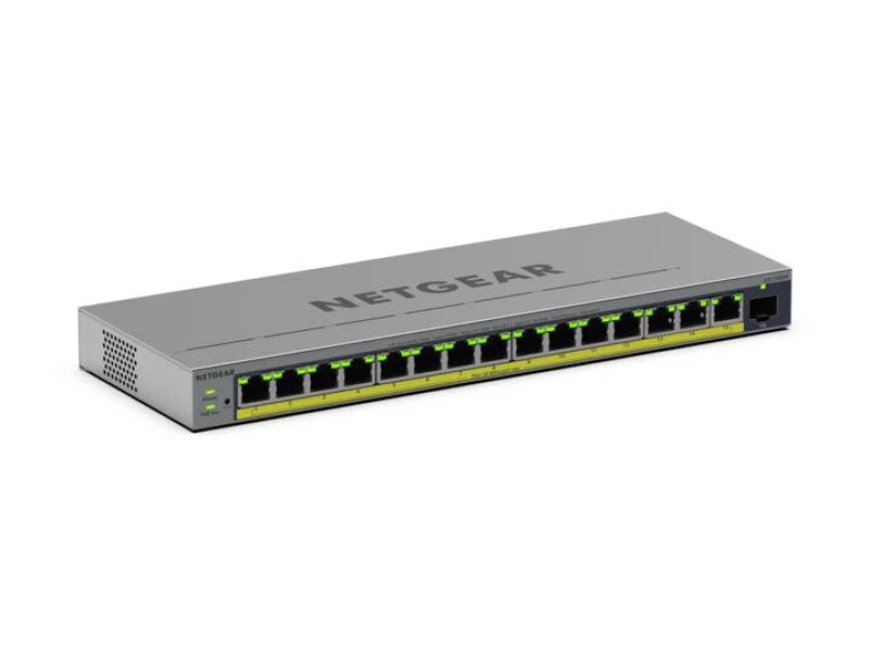 Image of Netgear Netgear GS116EPP Managed L2/L3 Gigabit Ethernet (10/100/1000) Power over Ethernet (PoE) Grey GS116EPP-100EUS