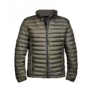 Image of Tee Jays Mens Zepelin Padded Jacket (M) (Dark Olive)