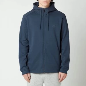 Image of Hugo Boss Athleisure Saggy Zip Through Hoodie Navy Size M Men
