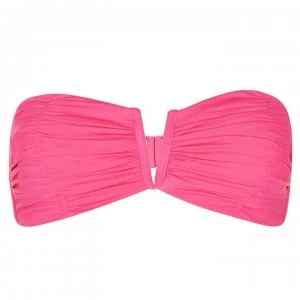Image of Seafolly Ruched Bandeau Bikini Top - PERSIAN Pink