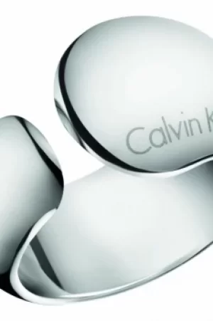 Image of Ladies Calvin Klein Silver Plated Size L Informal Ring KJ6GMR000106