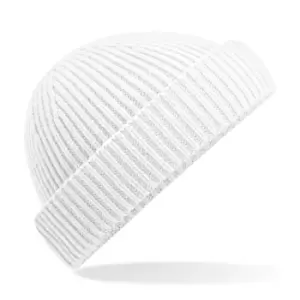 Image of Beechfield Unisex Adult Recycled Harbour Beanie (One Size) (White)