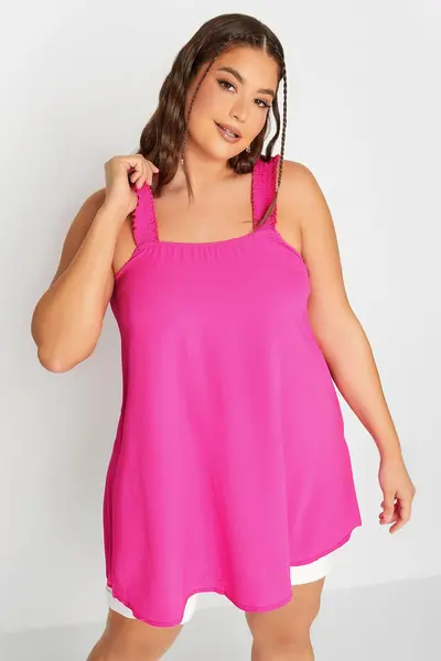 Image of Yours Vest Top Bright Pink
