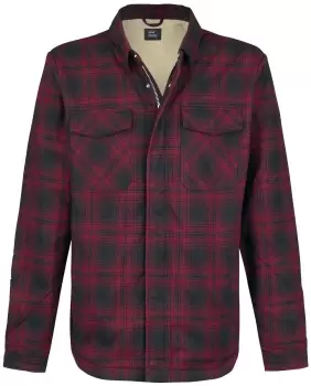 Image of Vintage Industries Class Sherpa Between-seasons Jacket red black