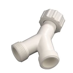 Image of Xavax Y-Connector Inlet Hose - White