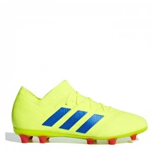 Image of adidas Nemeziz 18.1 Junior FG Football Boots - SolYellow/Blue