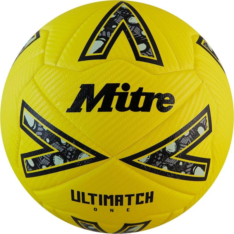 Image of Mitre Mitre Ultimatch One Football Yellow unisex Size 3