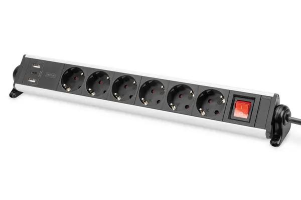 Image of Digitus DA-70624 Power strip Black Euro plug DA-70624