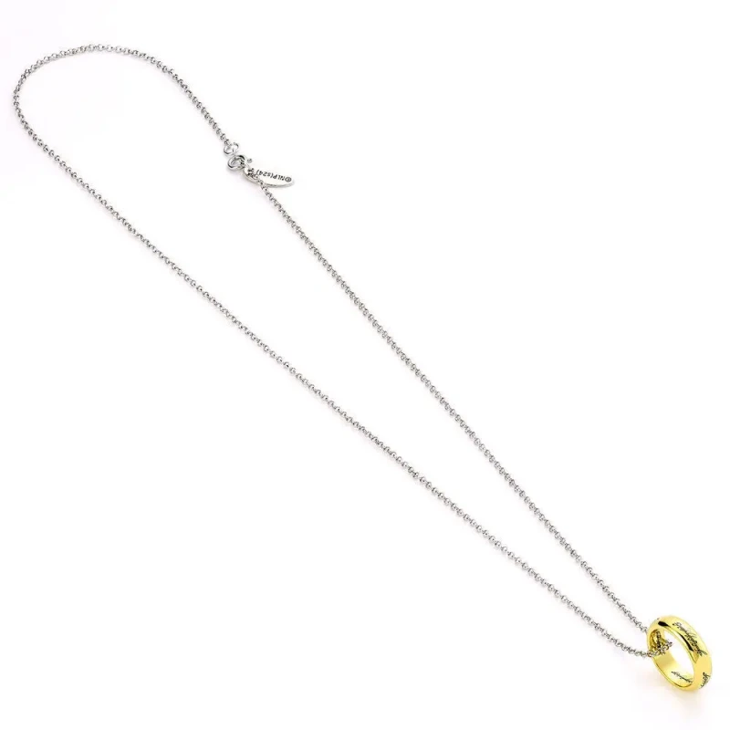 Image of The Lord Of The Rings The One Ring Necklace gold silver Onesize Unisex