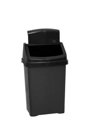 Image of Wham Casa 15-Litre Swing Bin - Black