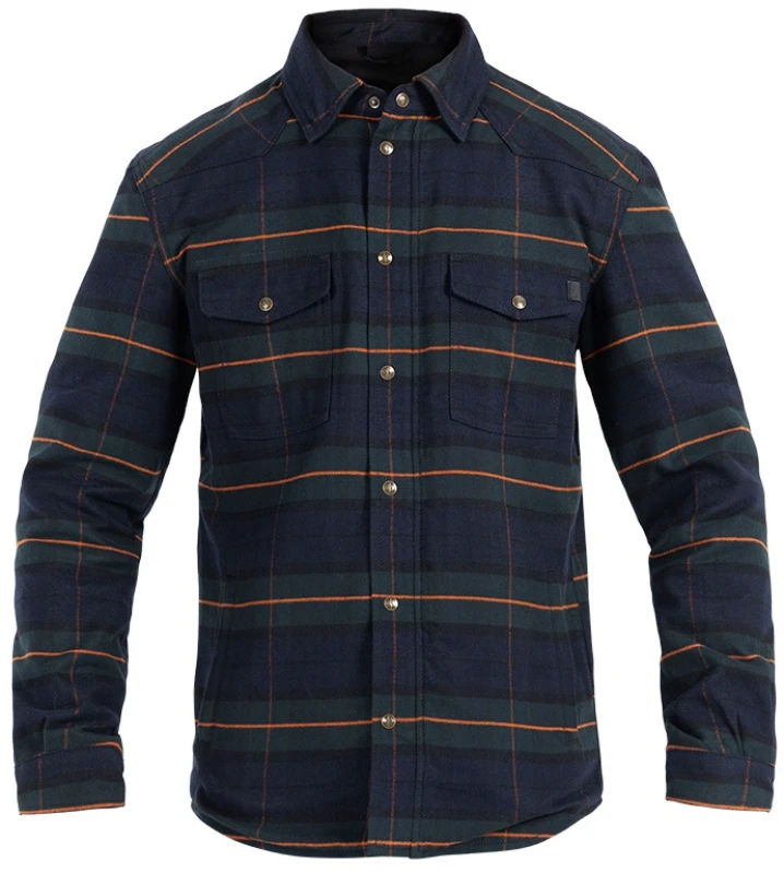 Image of John Doe Motoshirt Vintage Motorcycle Shirt, green-blue, Size 2XL for Men