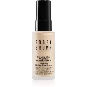 Image of Bobbi Brown Mini Skin Long-Wear Weightless Foundation Long-Lasting Foundation SPF 15 Shade Porcelain 13 ml