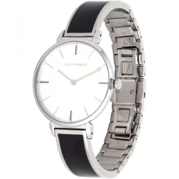 Image of Maya Black & Palladium Plain Bangle Watch