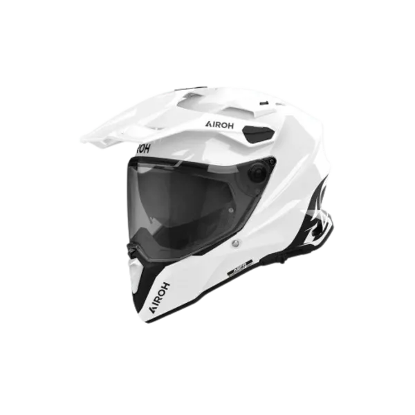 Image of Airoh Commander 2 Color White Gloss Adventure Helmet Size M