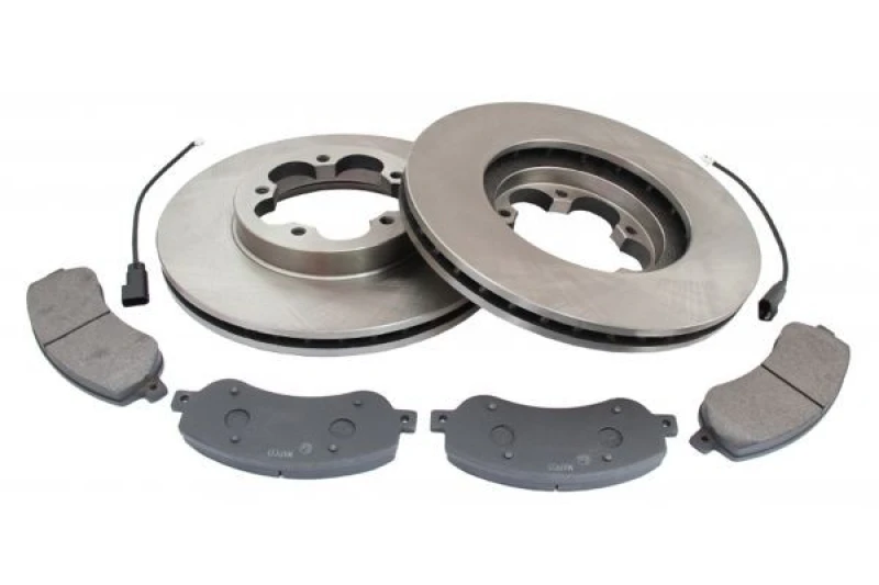 Image of MAPCO 47667 Brake disc and pads set Front Axle, Brake Disc Type: Vented, incl. wear warning contact Brake Set,disc brakes (3405)