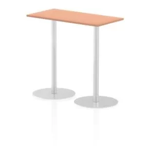 Image of Italia Poseur Table Rectangle 1200600 Top 1145 High Beech