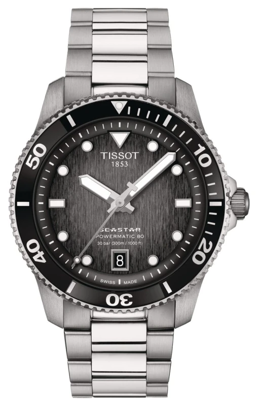 Image of Tissot T1208071105100 Seastar 1000 Powermatic 80 (40mm) Grey Watch