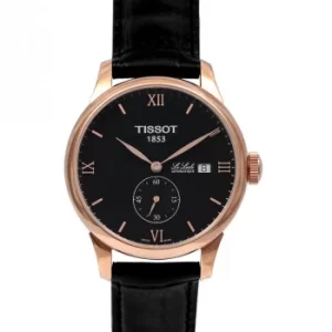 Image of T-Classic Le Locle Automatic Petite Seconde Automatic Black Dial Mens Watch