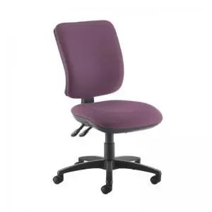 Image of Senza high back operator chair with no arms - Bridgetown Purple