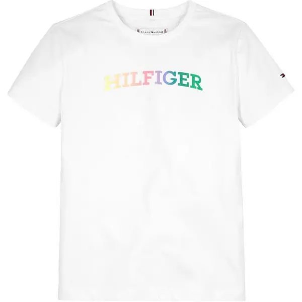 Image of Tommy Hilfiger Monotype Logo T-Shirt - White 4 - 5 Years