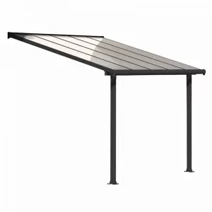 Image of Palram Olympia Patio Cover 3m x 3.05m - Grey Clear