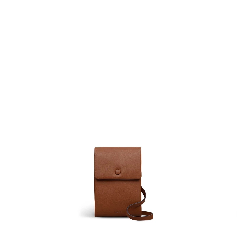 Image of Radley Mallow Street Leather Phone Crossbody Bag TOFFEE female One Size